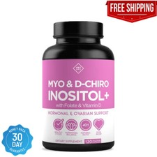 Premium Inositol Supplement - Myo-Inositol and D-Chiro Inositol Plus Folate and