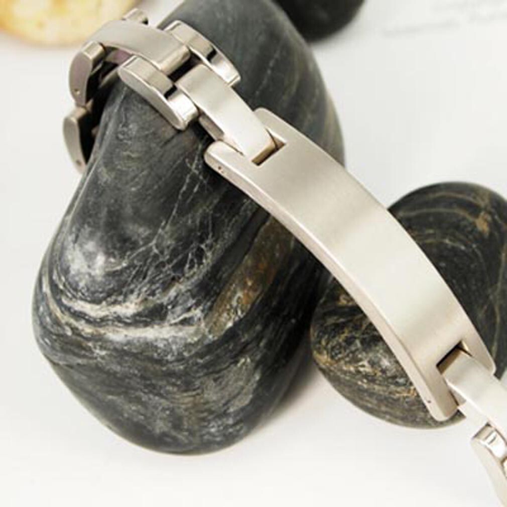 Mens Titanium Bracelet 12mm wide Classic Titanium Bracelets with