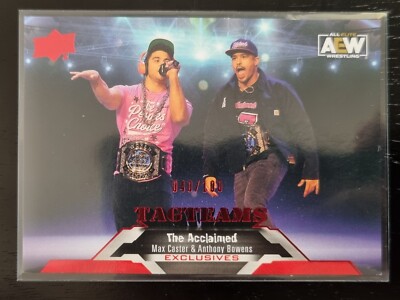 2023 AEW The Acclaimed Max Caster Anthony Bowens EXCLUSIVES /100 Card #90334
