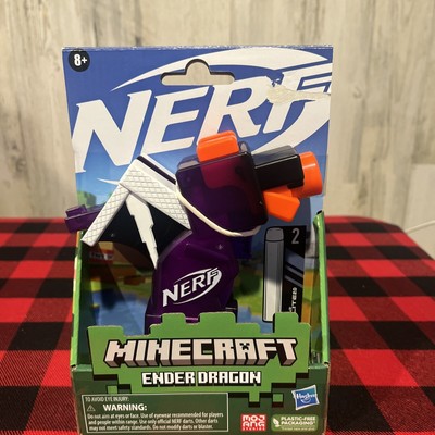 Nerf MicroShots Minecraft Ender Dragon Mini Blaster, Minecraft Dragon Mob G2