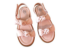 Wonder Nation Girls Sandals Pastel Pink Hook Latch Shoes Footwear Size 1