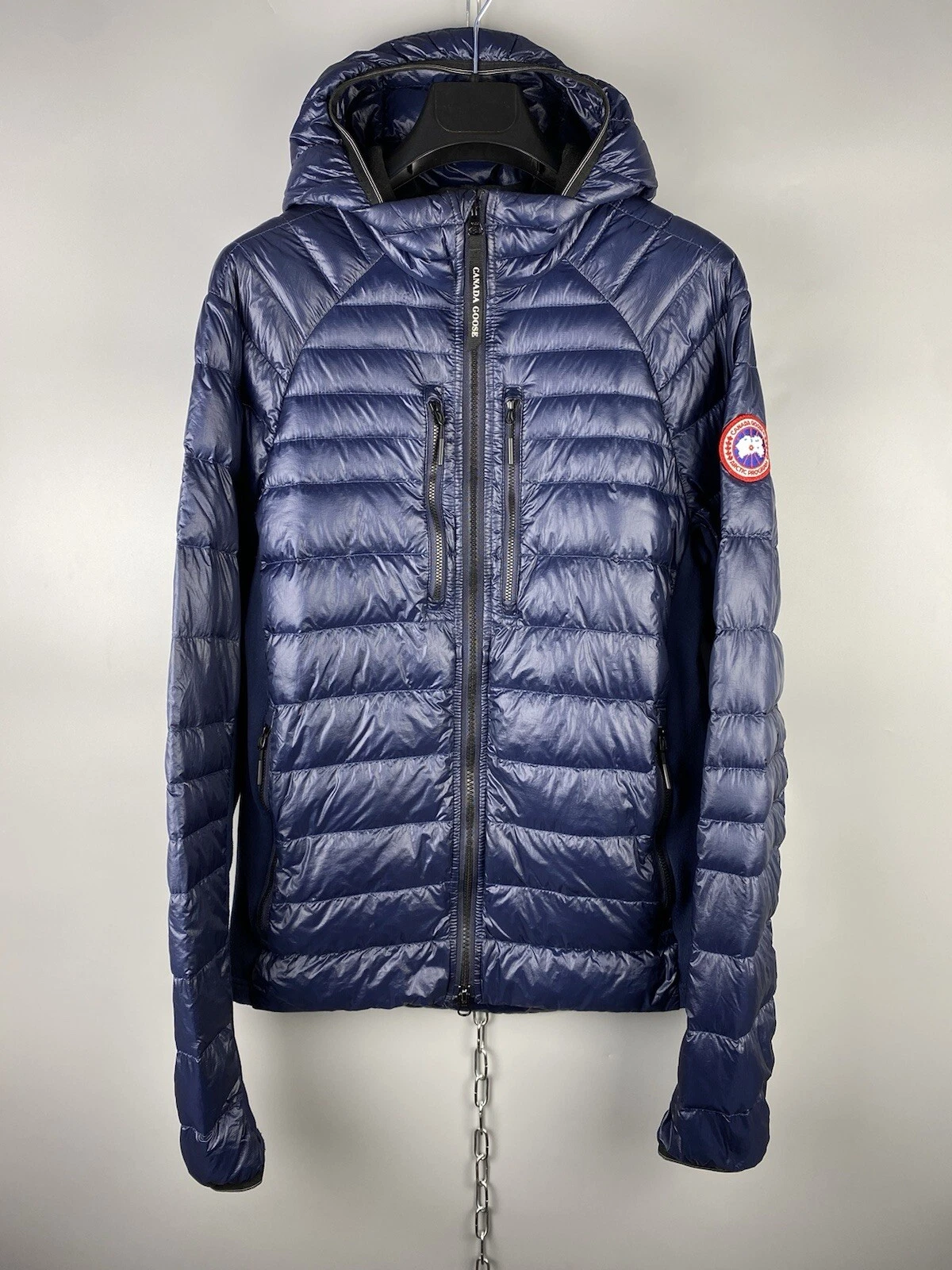 Piumino uomo Canada Goose originale blu navy ibrido leggero zip giacca taglia S M
