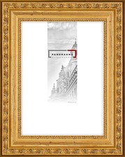 Bilderrahmen Barock Barockrahmen Holzrahmen Antik Prunk Normalglas Rahmen