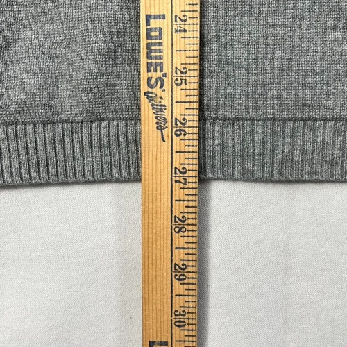 Ministry of Supply Wool Blend Sweater Men XL Gray Mock Neck Henley Pullover - Picture 14 of 14