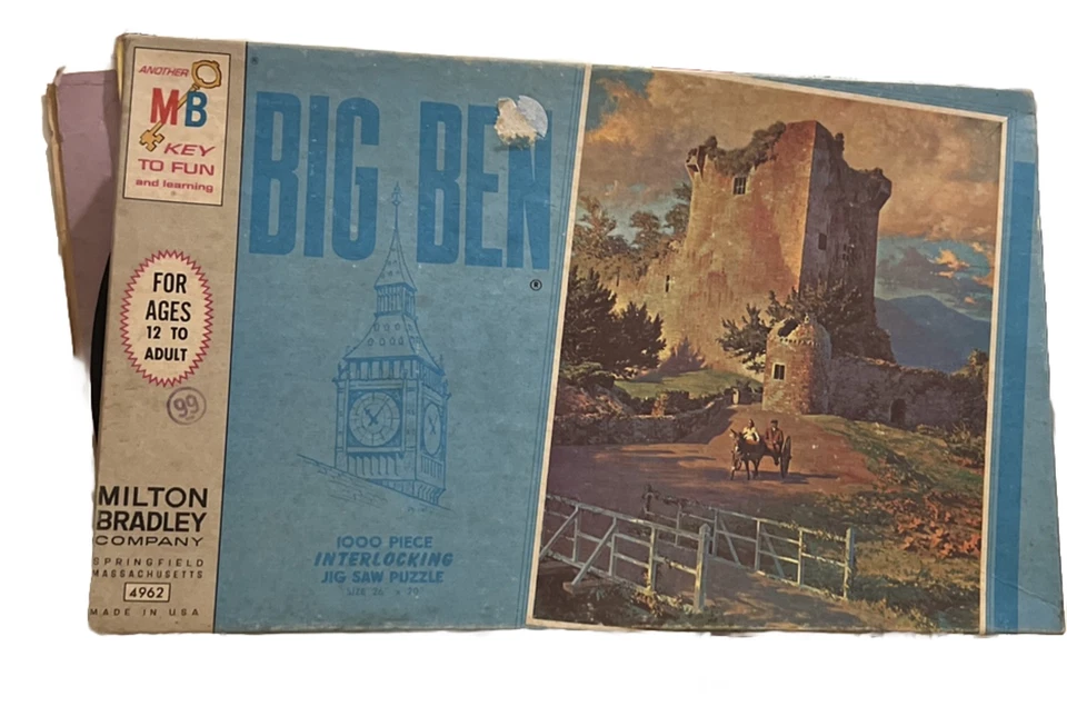 Milton Bradley, Springfield Massachusetts, Vintage 1965, 1000 Piece Puzzle #4962 - Image 2 of 2