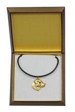 Labrador Retriever - Dog Collar In Gift Box, Gold-Plated Pendant For Dog