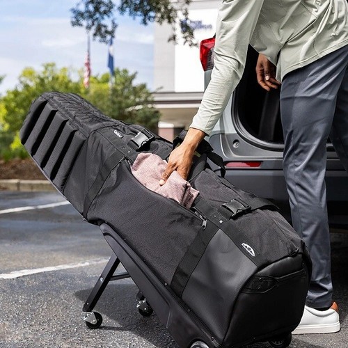 Sun Mountain 2024 Clubglider Meridian Golf HEAVY DUTY Travel Bag Navy / Cavalry - Picture 3 of 5