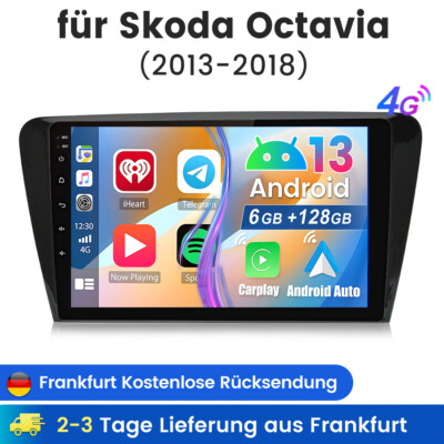 128G Für Skoda Octavia III 2013-2018 Autoradio Android 13 Carplay GPS Navi WIFI
