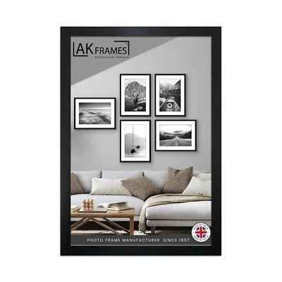 AK FRAMES A1 A2 A3 A4 A5 Black & White Picture Frames | UK Made Poster Frame Perspex Front