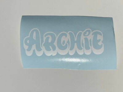 Personalisierter Vinyl Namensaufkleber Aufkleber für Trinkflaschen, Boxen, Becher etc.
