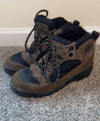 Columbia Tan and Black Suede Hiking Boots Columbia Winter Boots Tan & Black Waterproof Suede Leather  main image 4