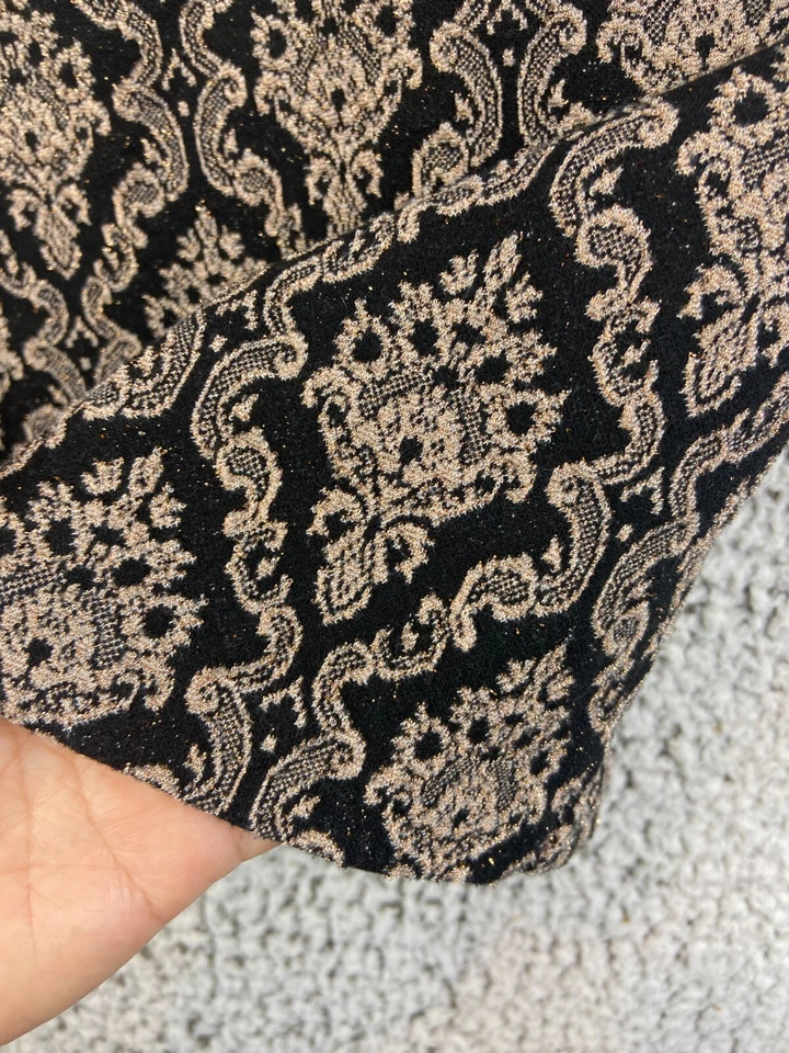 Roz & Ali Dorado & Negro Brillo Falda Corta Elástica Cintura Forrada Mujer Talla 2XL Foto 4 de 4