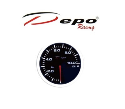 DEPO RACING GETÖNTE DIGITAL ÖLDRUCK ANZEIGE 10 BAR OIL PRESSURE GAUGE WS-W5227B