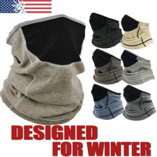 Winter Neck Gaiter Warmer for Men Women Windproof Face Cover Fleece Face Mask