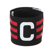 Captain Armband, Adjustable Elastic Soccer Captain's Arm Band, Black Rose Red