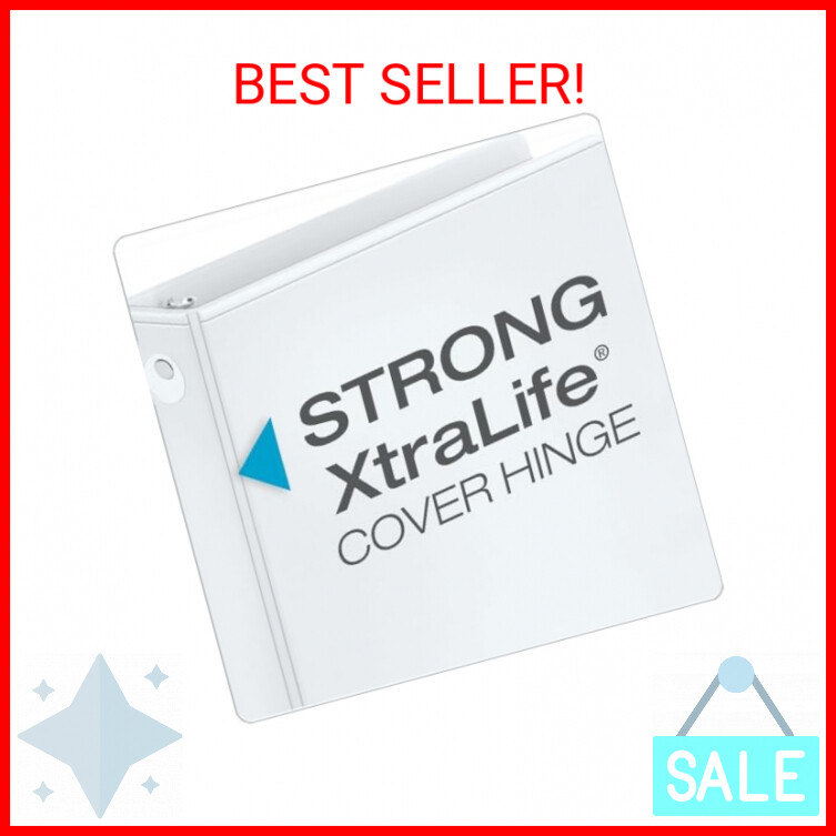 Cardinal Economy 3 Ring Binder, 1 Inch, Presentation View, White, Holds