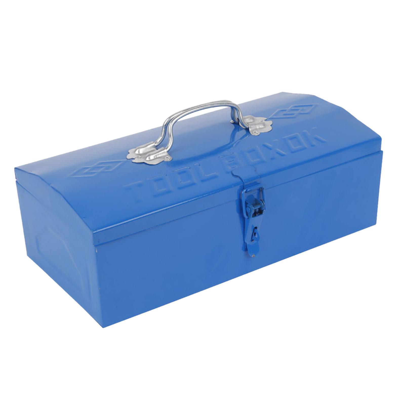 Metal Tool Box with Handle Large Capacity Tool Storage Box for Home Workshop