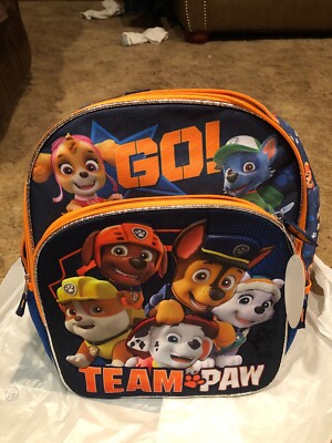 NEW Paw Patrol Full Size Backpack School Book Bag Tote Go Team Paw!