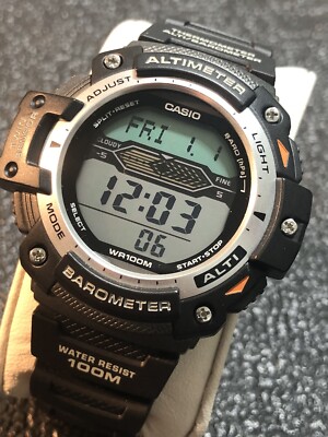 Casio Illuminator 3202 Digital WR100M Alarm World Time Barometer