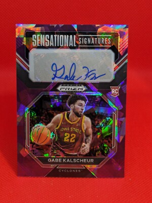 2023 Prizm Draft Picks #DPA-GBK Gabe Kalscheur RC Purple Ice Auto **70/99**