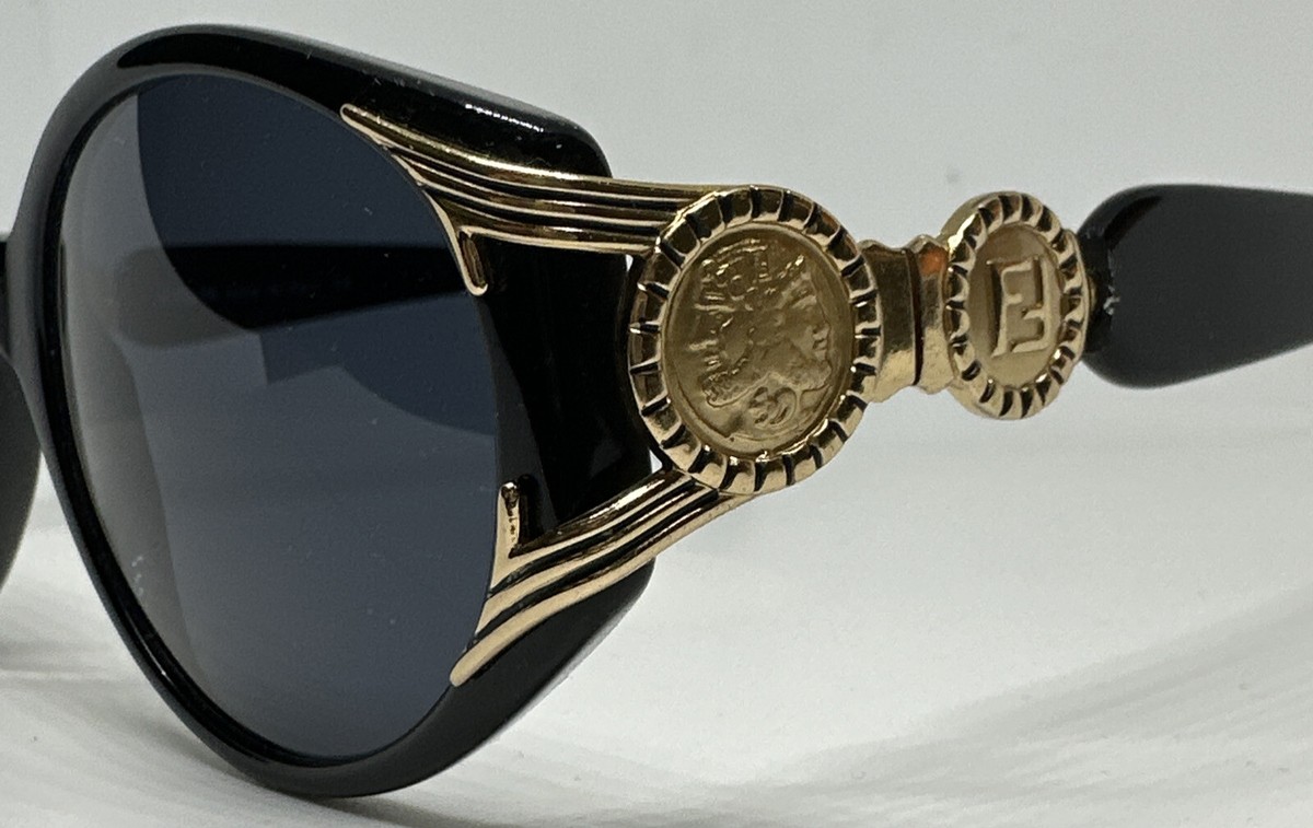 Vintage FENDI サングラス ブラック 黒 ロゴ Fendi SL 7171 53 R39 – Vintage Frames Company