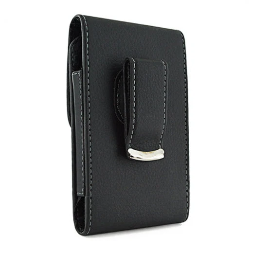 Motorola Droid X2 Funda Vertical Cuero Ajuste con Otterbox Defender Funda en ella Foto 2 de 2