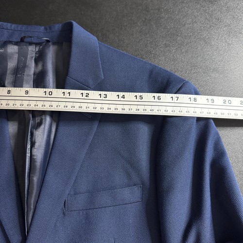 Ben Sherman Mens Navy Blue Two Button Suit 40S 32W - Picture 10 of 12