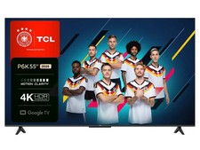 TCL 55P6K Fernseher 55 Zoll 4K HDR Smart TV Google TV Dolby Audio Direct LED