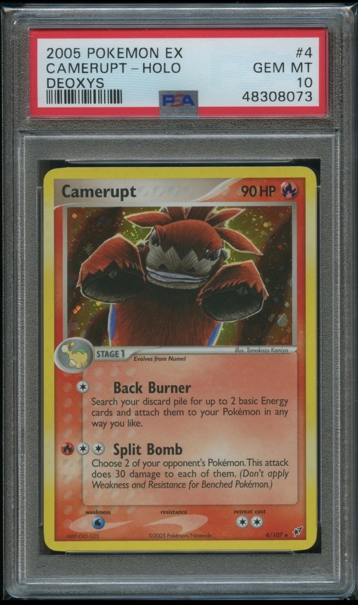Pokemon Camerupt Holo PSA 10 Gem Mint 4/107 Ex Deoxys