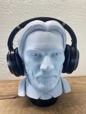 Keanu Reeves Headphone Stand - John Wick Heasdset Holder - Game Room Decor