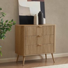 Dusk Hattie Light Wood 3 Drawer Small Chest of Drawers RRP £189