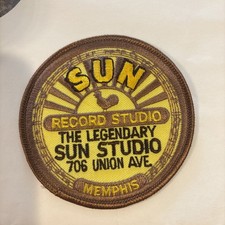 Sun Record Studio Memphis Tennessee USA Embroidered Patch Iron/Sew On 3.5” - VTG
