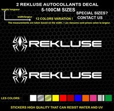 2 Rekluse Decorative Stickers - Vehicles  Accessories, Set of 2 Pieces