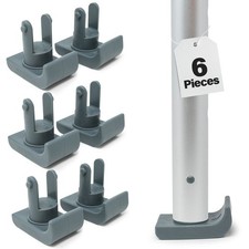 Top Glides Click  Go Walker Ski Glides for Round Tubes - 3 Pairs