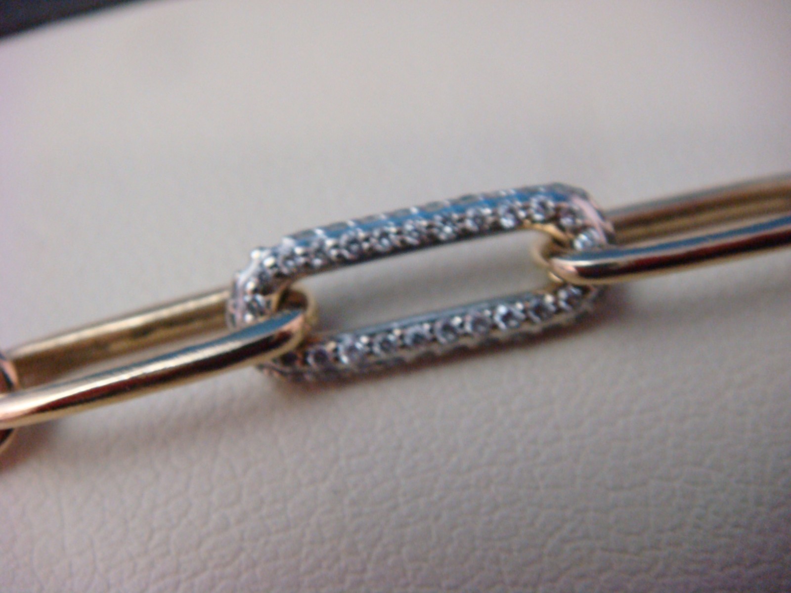 14 KT SOLID YELLOW GOLD PAPER CLEEP BRACELET WITH… - image 5