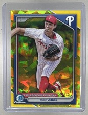 Mick Abel 2024 Bowman Chrome Draft Sapphire #BDC-78 Yellow /75