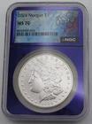 2024 P NGC MS70 Morgan Silver Dollar $1  Purple Core - 8343909-055