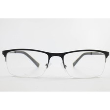 Robert Mitchel RM6006 BK Black Semi Rimless Rectangular Eyeglass Frames