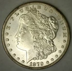 1879 S $1 Morgan Silver Dollar Coin San Francisco Mint Rim Toning Uncirculated