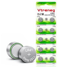 10 Count LR41 Button Batteries, AG3 392 384 192 1.5V Alkaline 10 Pack