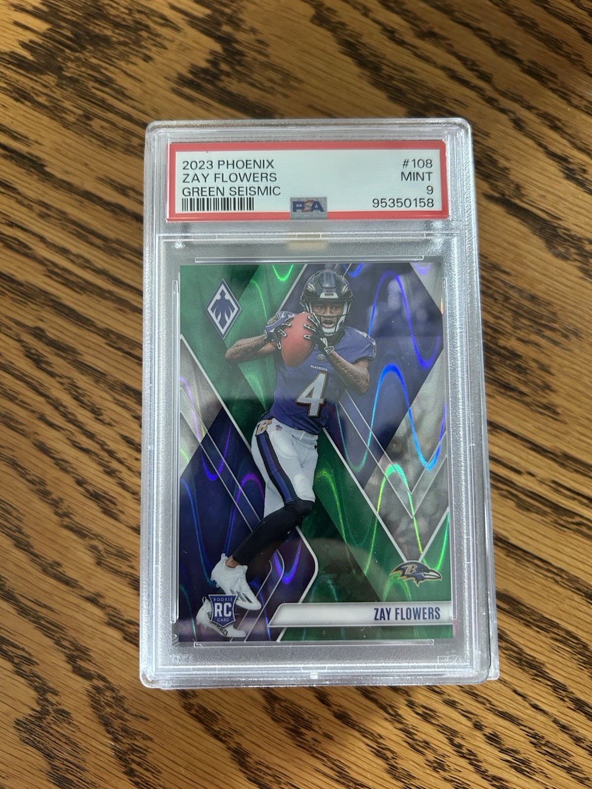 2023 Panini Phoenix - Rookies Zay Flowers #108 Green /25 (RC)