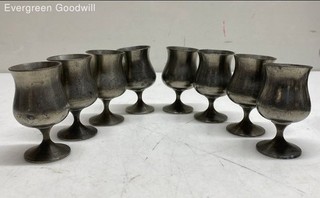 Selangor Pewter Small Goblet Cups