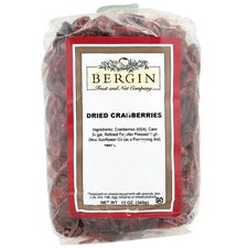 Dried Cranberries, 12 oz 340 g 