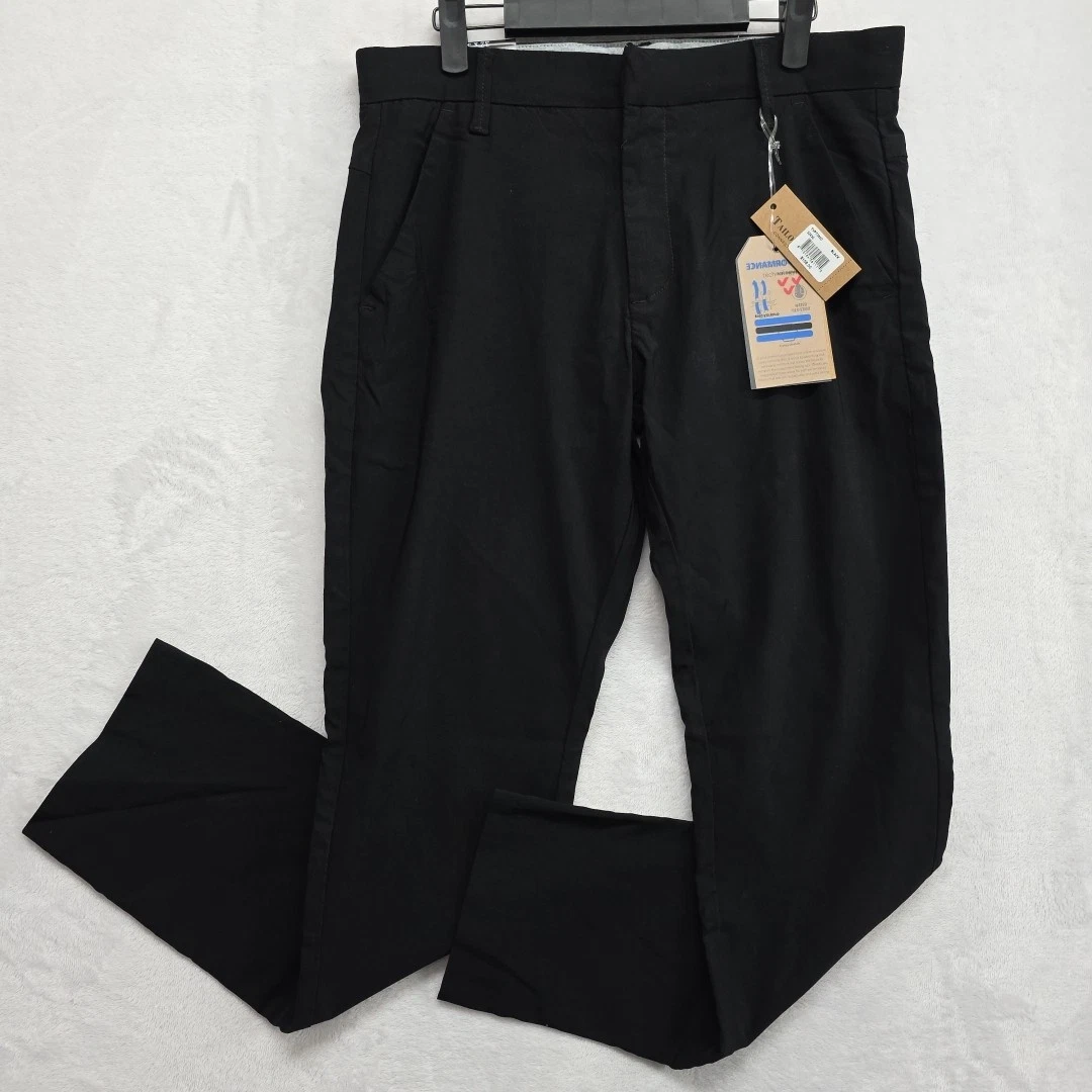 Tailor Vintage Canaan Slim Fit Performance Tech Pants Mens 32X30 Black Stretch