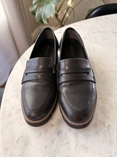 Vionic Cheryl II I7819L1-001 Loafer Womens 8.5 Black Leather Slip On Shoes PQ117