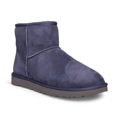 EVE II MINI CLASSIC UGG 8⭐️25センチ ネイビー AC CLASSIC W UGG BLUE BOOTS WOMEN'S WINTER SHEEPSKIN SUEDE 靴