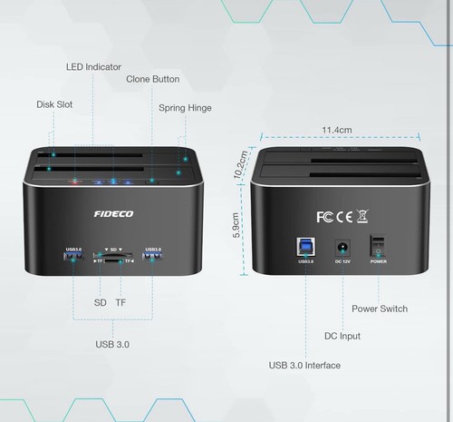 fideco sata/ide auf usb 3.0 adapter - Bild 7 von 7