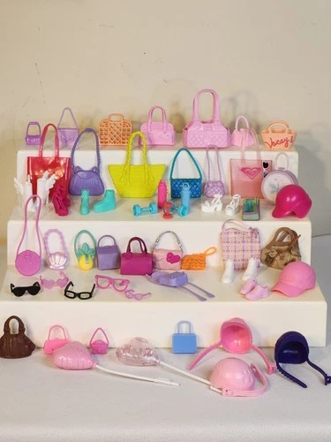 Vintage Barbie &  Clone Shoes, Bags, Sunglasses  Accessories Lot Of 52 Pieces