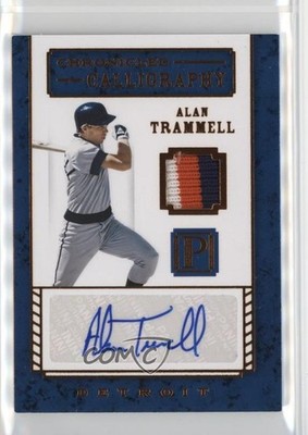 2016 Pantheon Chronicled Calligraphy Bronze 8/10 Alan Trammell Auto HOF hn4
