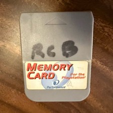 Performance Gray Memory Card for PlayStation 1 Console